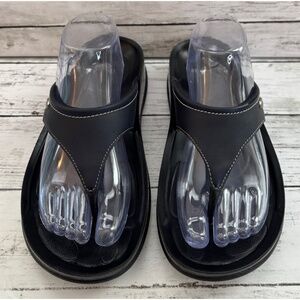 Aerosoft Women’s Navy Blue Comfort Thong Sandal (Size 10)